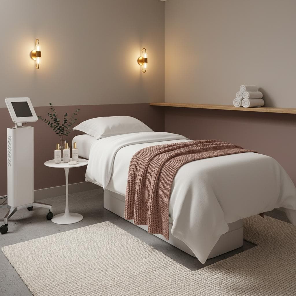 Salle de soin premium VM Esthétique Loverval